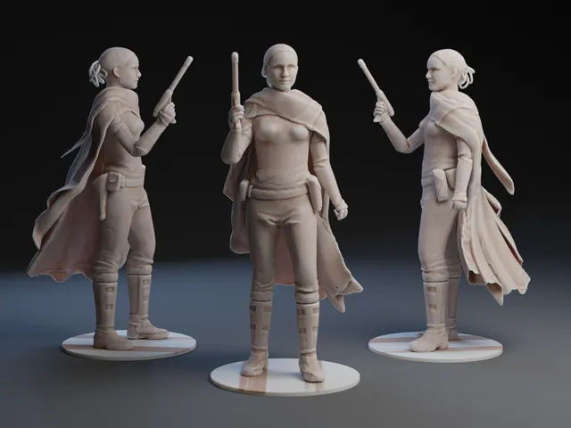 Padme with Pistol