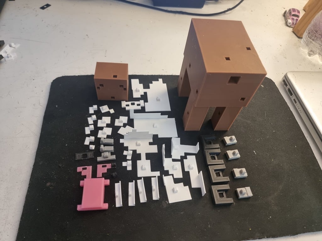 Minecraft cow by beccaclarebear | Download free STL model | Printables.com