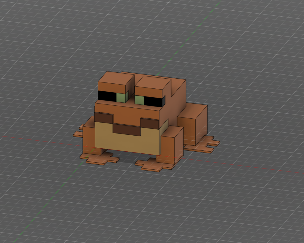 Miniatura 4 do modelo 3D Minecraft Frog