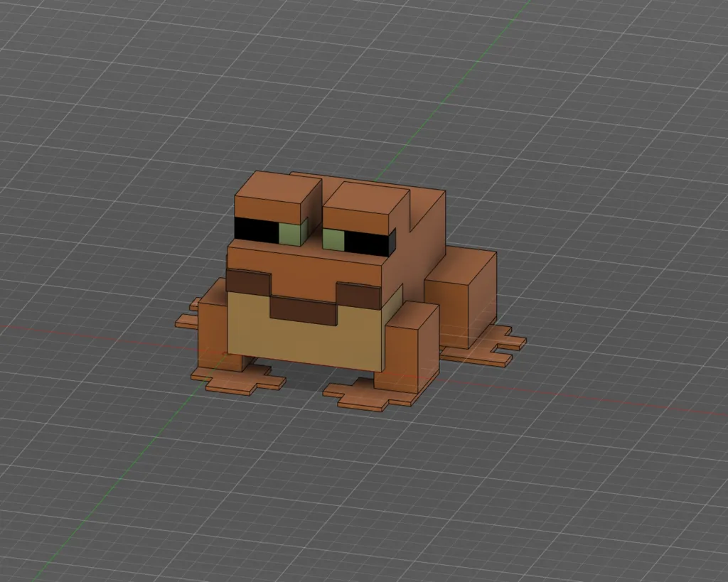 Minecraft Frog by beccaclarebear