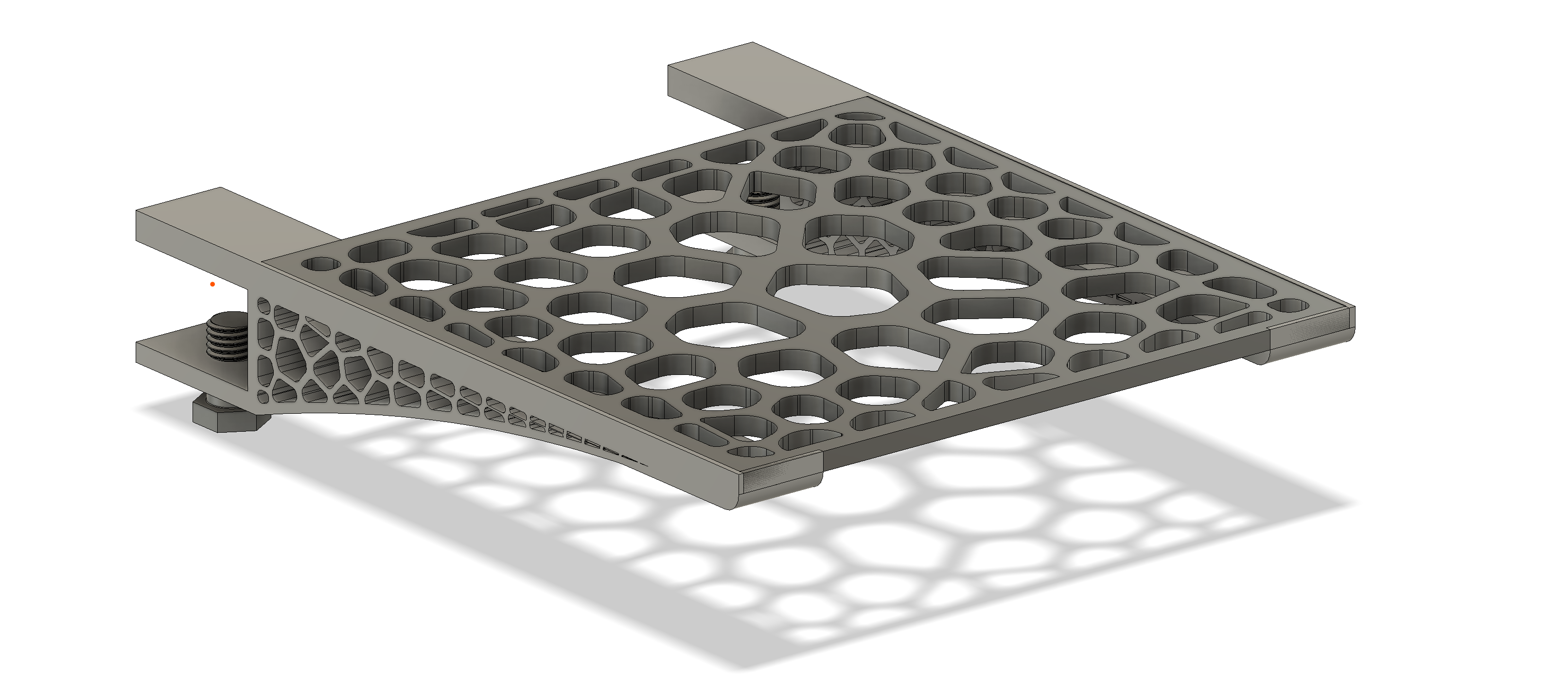 Voronoi Desk Clamp Shelf