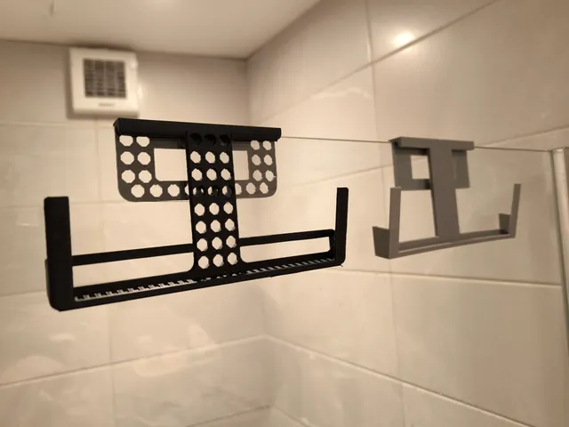 In-Shower Phone Watching Shelf