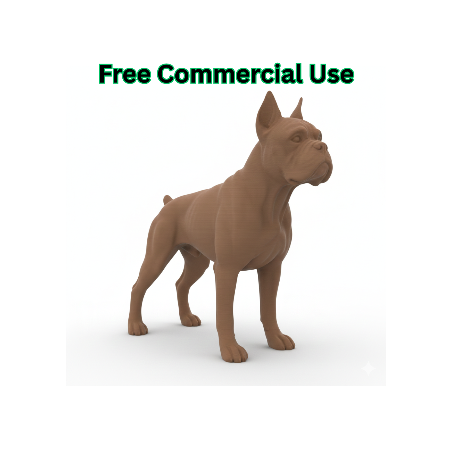 Boxer Dog Figurine