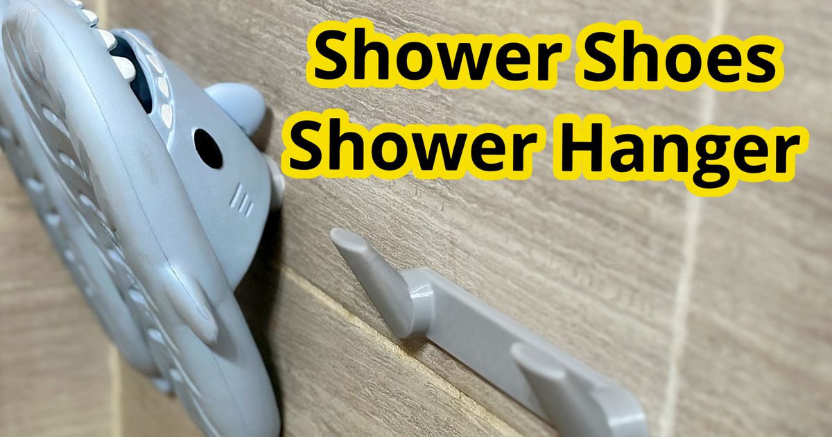Shower Shoes Shower Hanger. by Snail Download free STL model