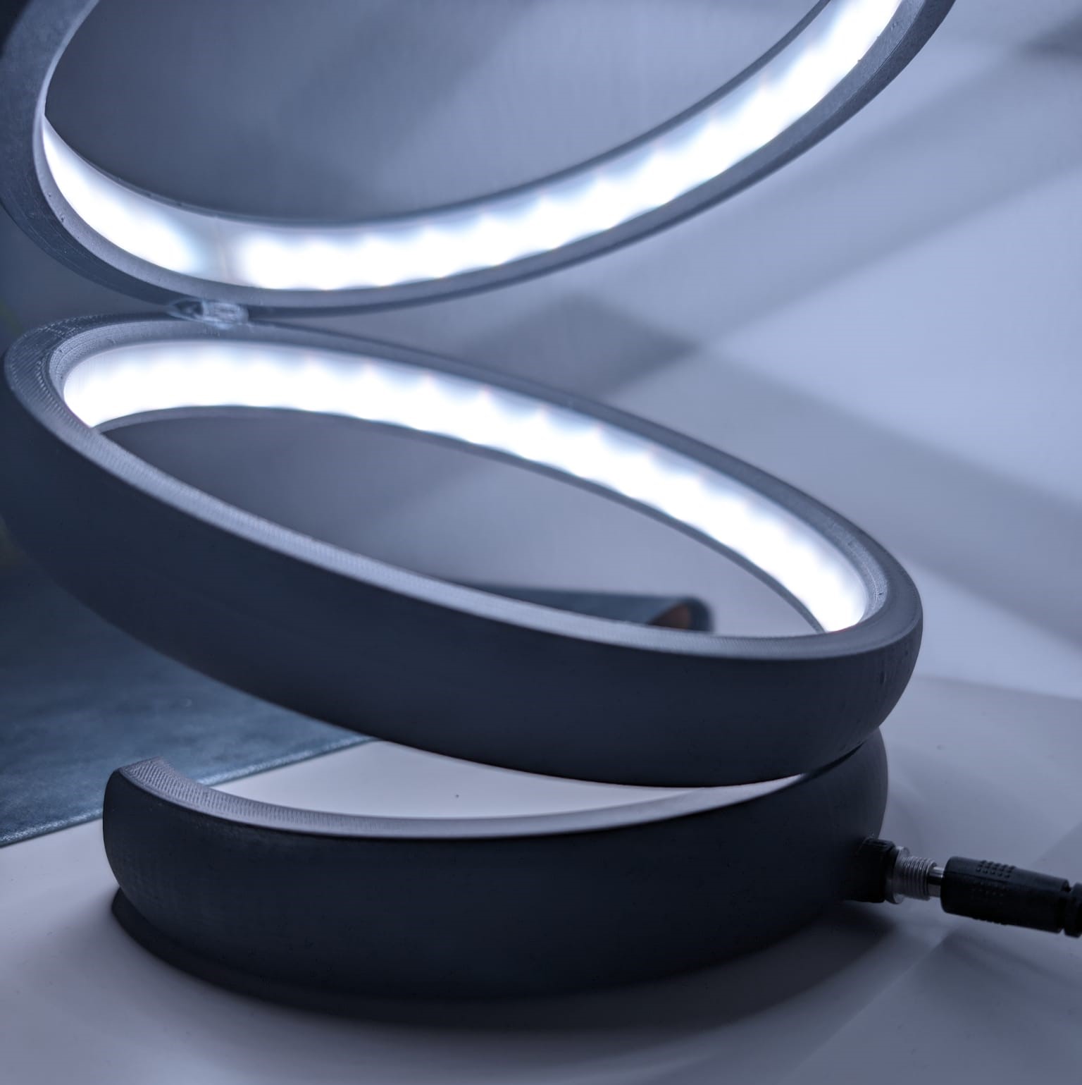 LED Ring Lamp (esp, wifi) diffusor by TestoMane Download free STL