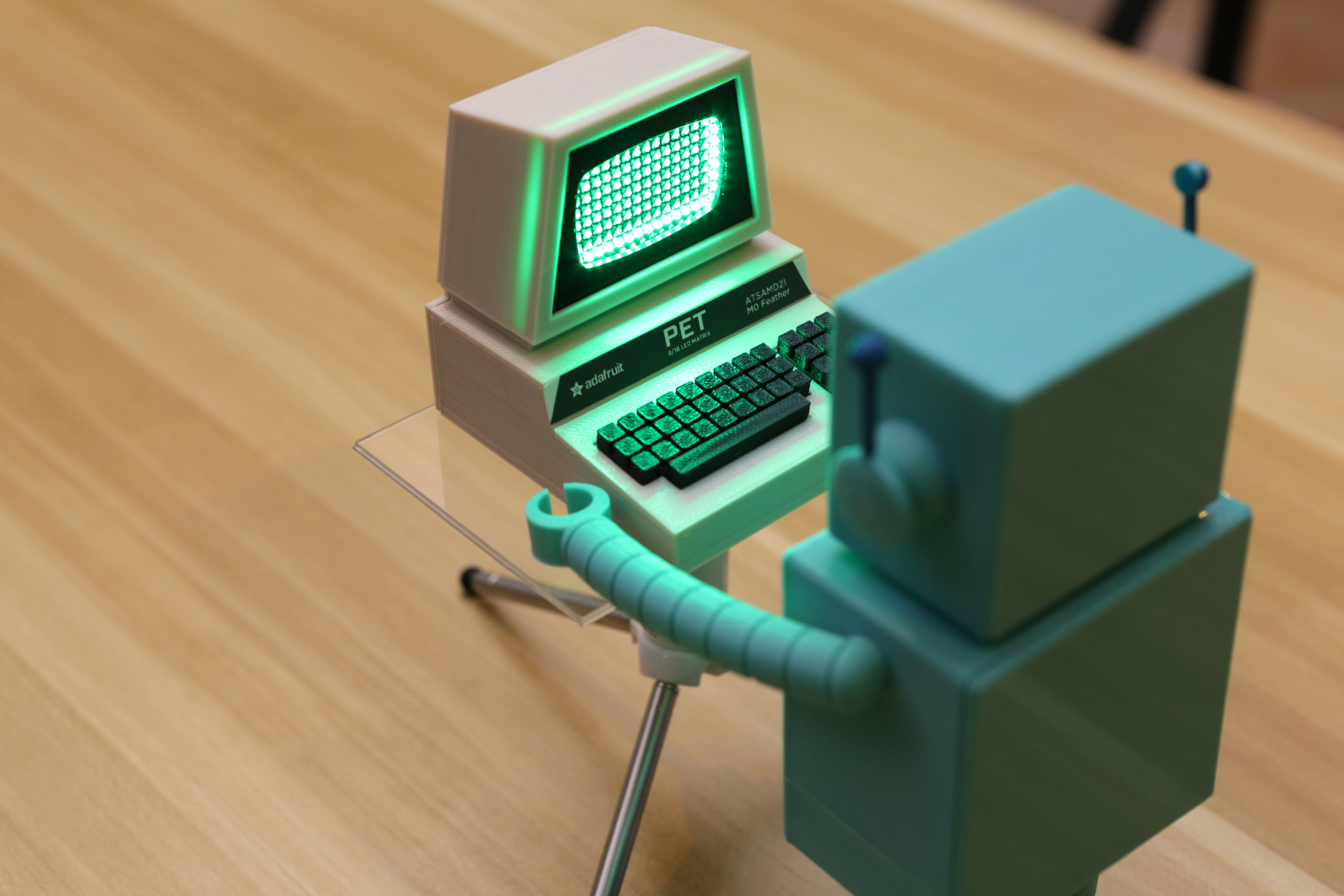 Mini Commodore PET with Charlieplexed LED Matrix by Adafruit | Download ...