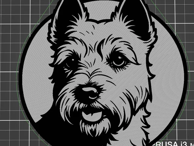Westy dog face wall decoration