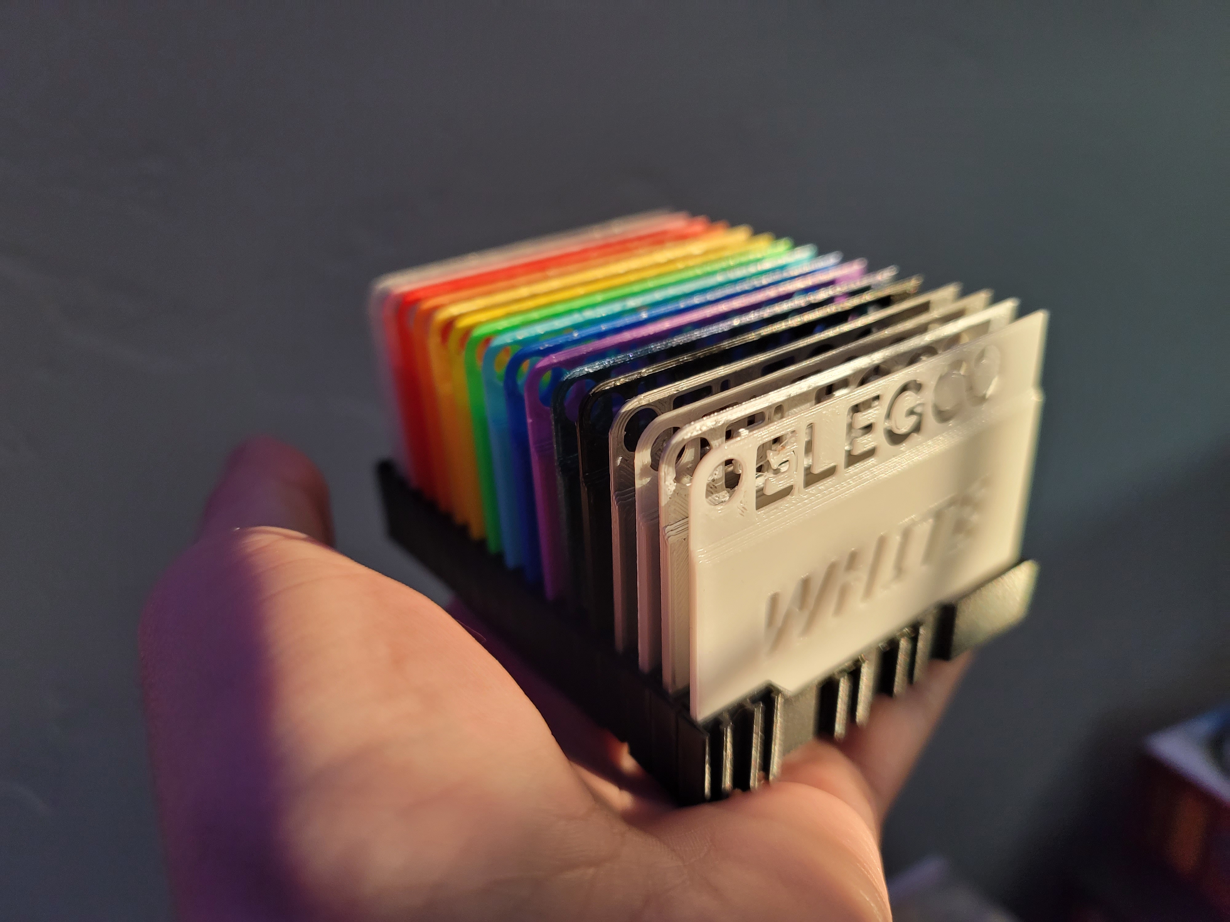 Elegoo Filament Swatches & Modular Holding System