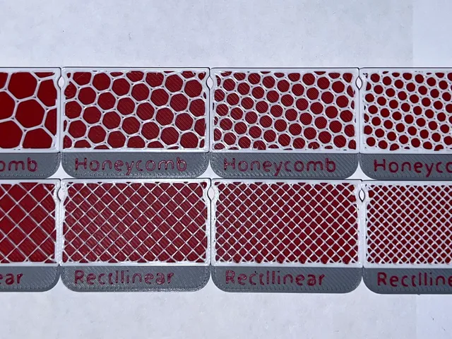 PrusaSlicer Infill Sample Swatches