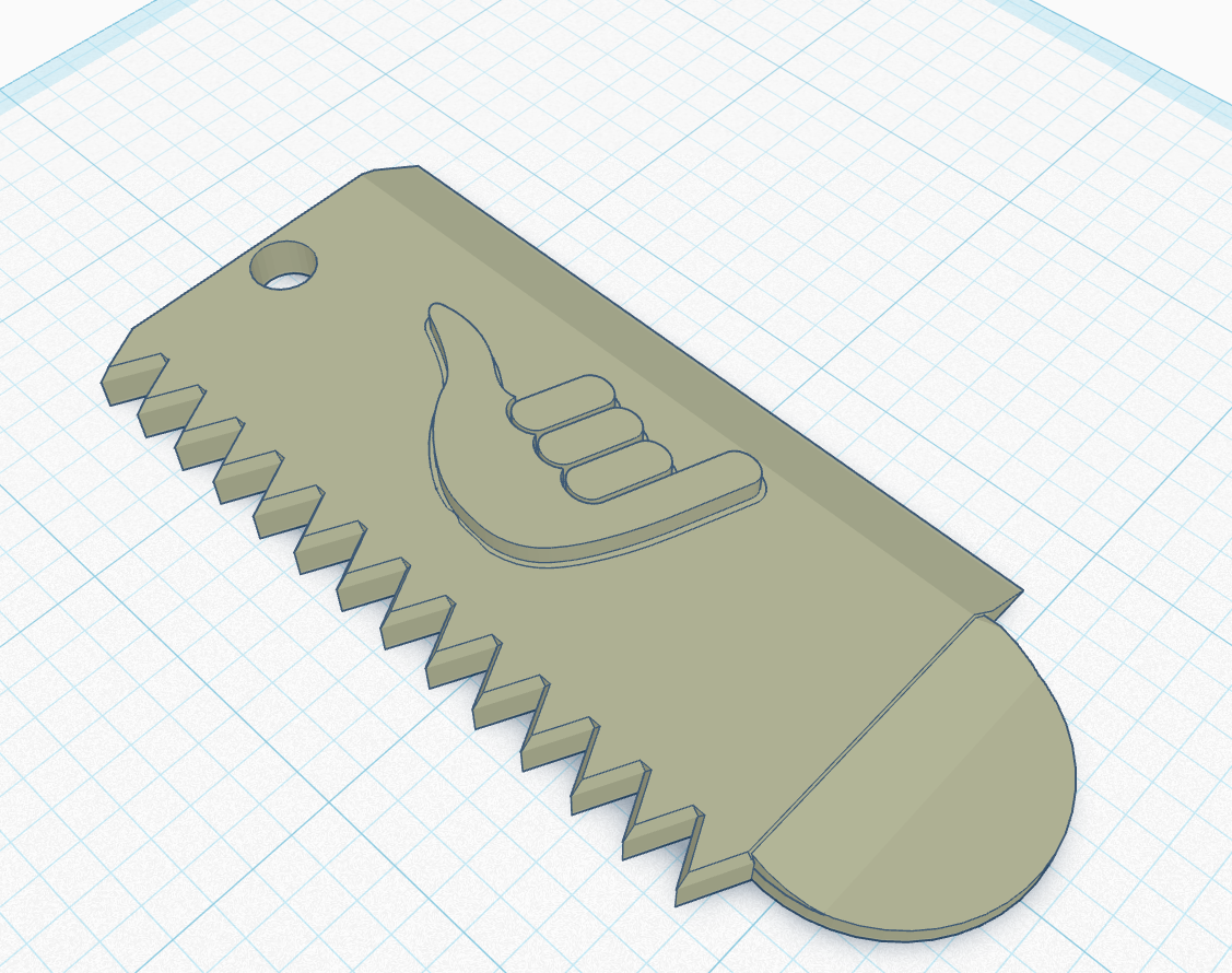 Wax comb scraper with fin tool