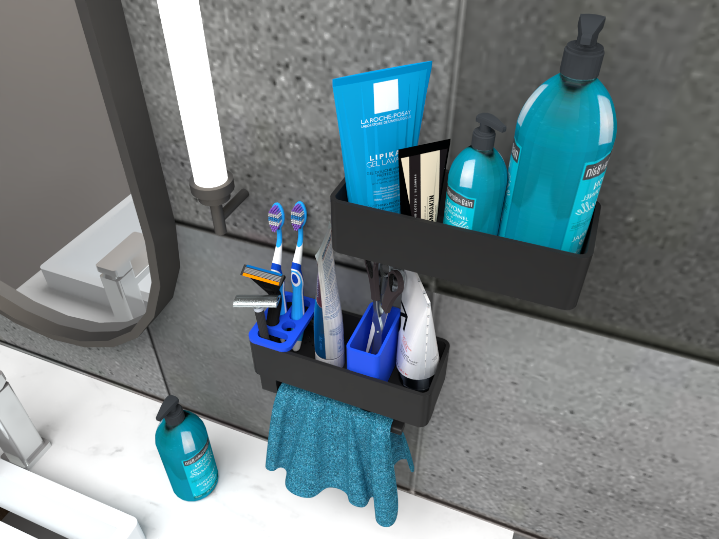 Miniatura 3 do modelo 3D Bathroom Shelf