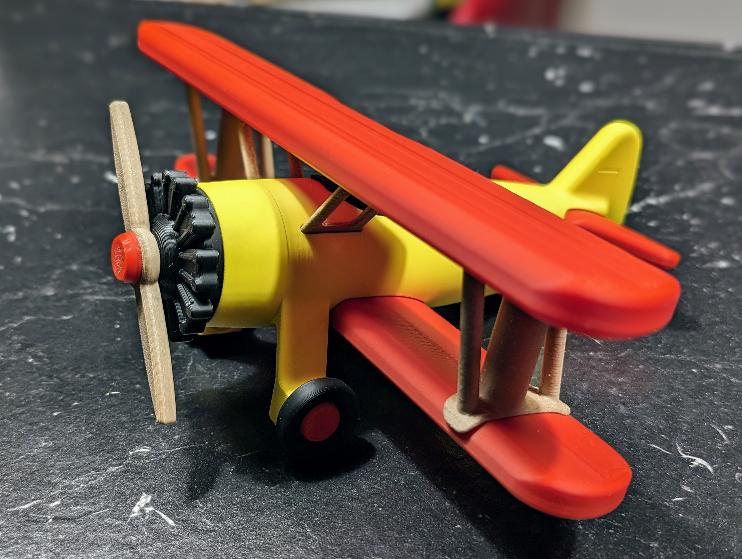 Boeing Stearman 75 Toy Plane