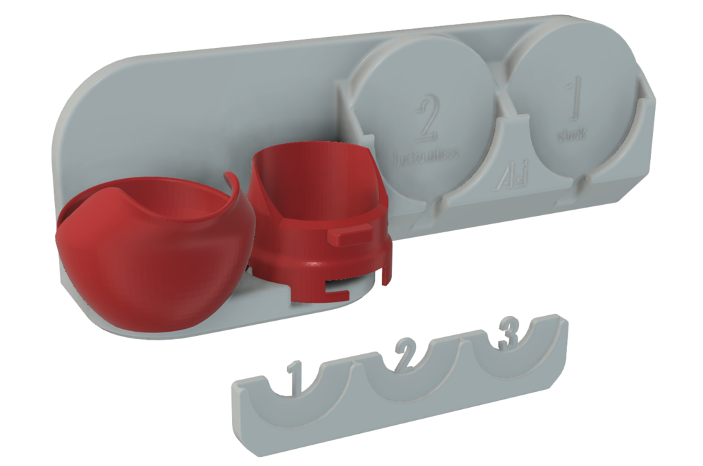 54mm Coffee Portafilter Wall Mount / Shelf specifically for Breville/Saga