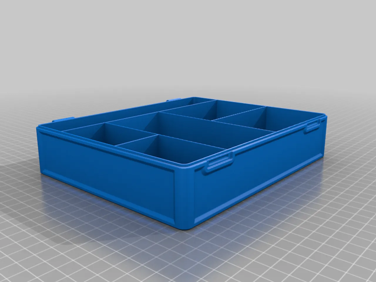 Multi-compartment parametric organizer box by ExtrudingThoughts