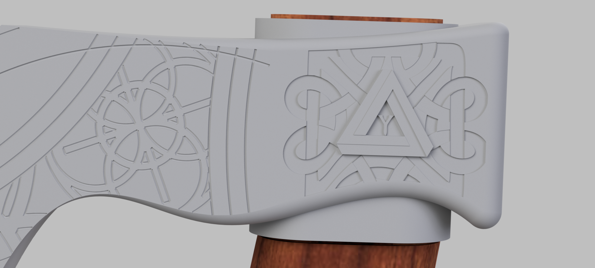 Miniatura 4 do modelo 3D Axe Viking Magnet