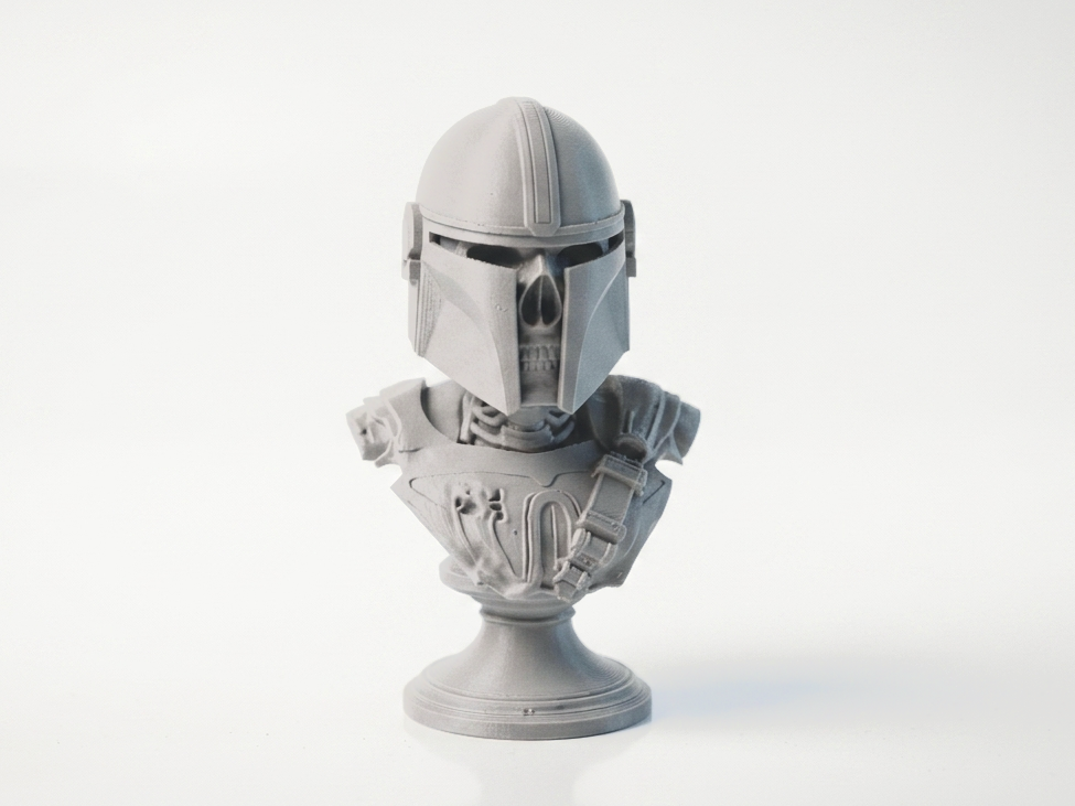 Mandalorian Skull Helmet Bust Star Wars 3D Printable