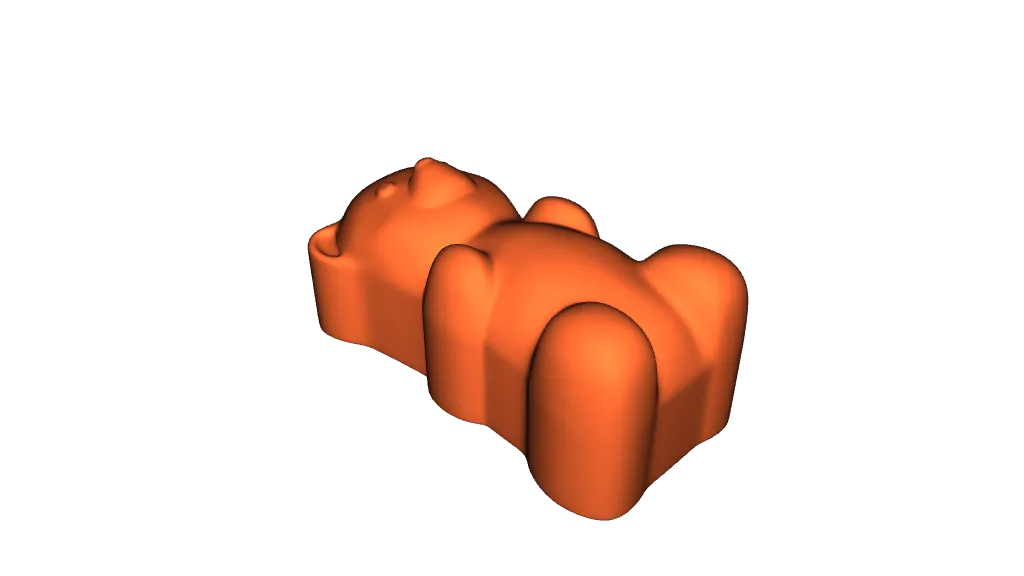 STL file GUMMY BEAR / TOY / HOME DECOR / COLLECTIBLE 🐻・3D
