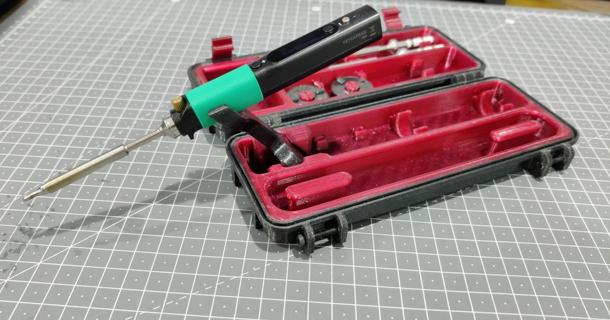 Pinecil Holder for Portable Soldering Iron Case by Tino Sanchis