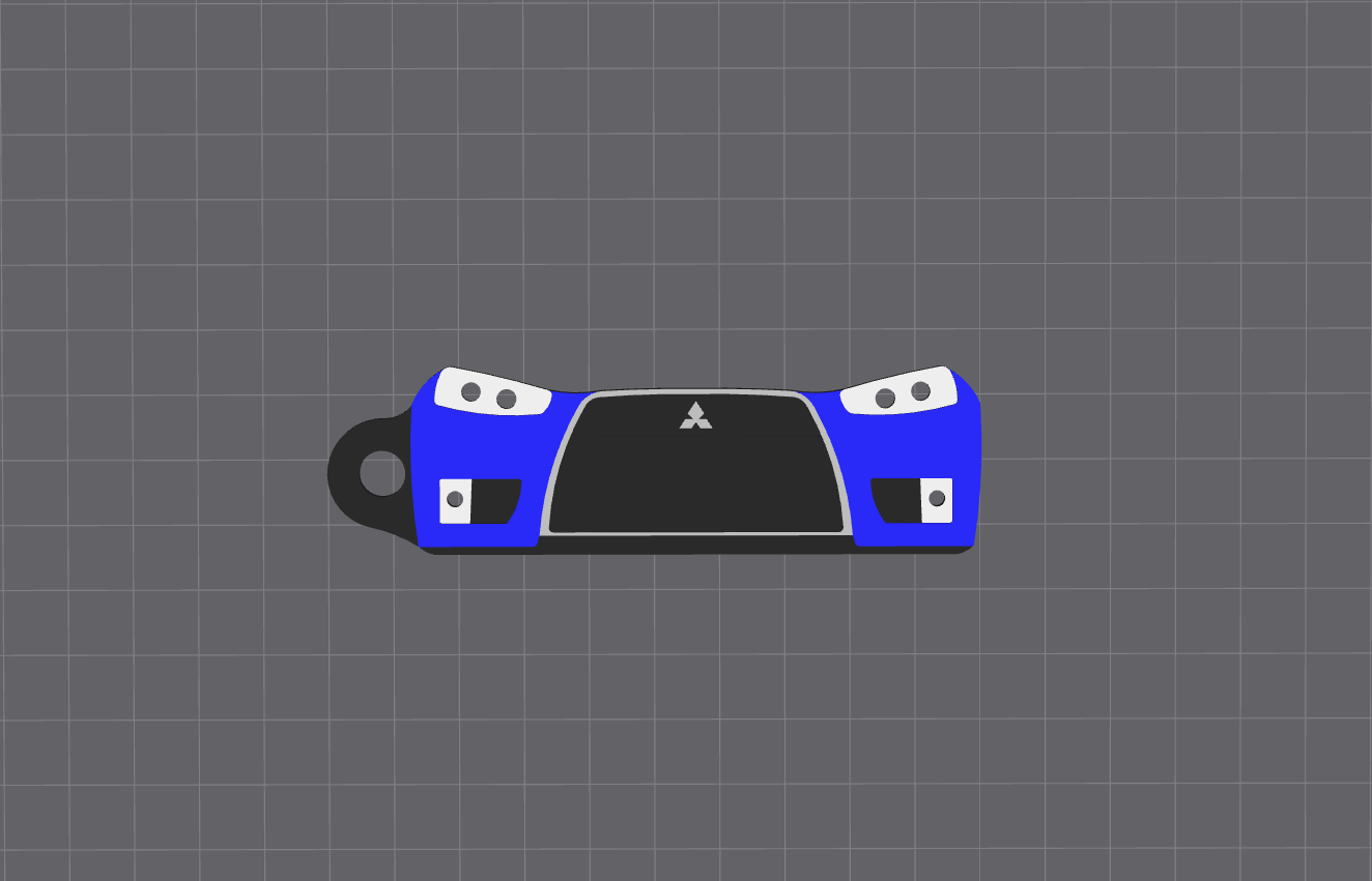 Mitsubishi Lancer Evolution X Keychain
