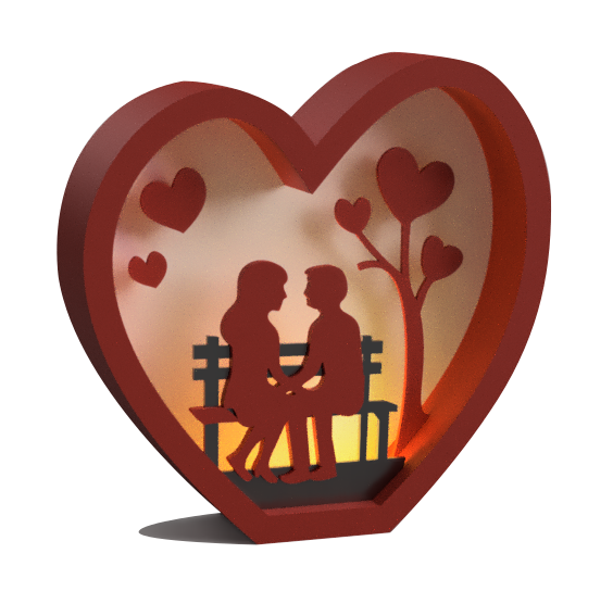 Couple in love - Lights and shadows