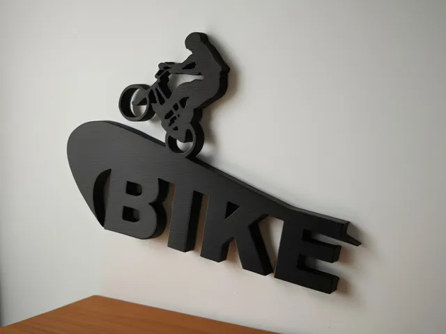 BIKE Wall Art – Modern Cycling Silhouette
