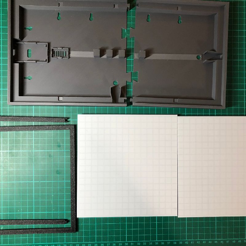 16x32 LED Matrix Frame with Diffuser Grid by fractalnoise | Download ...