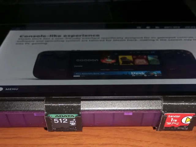 Clip For MicroSd On Steam Deck