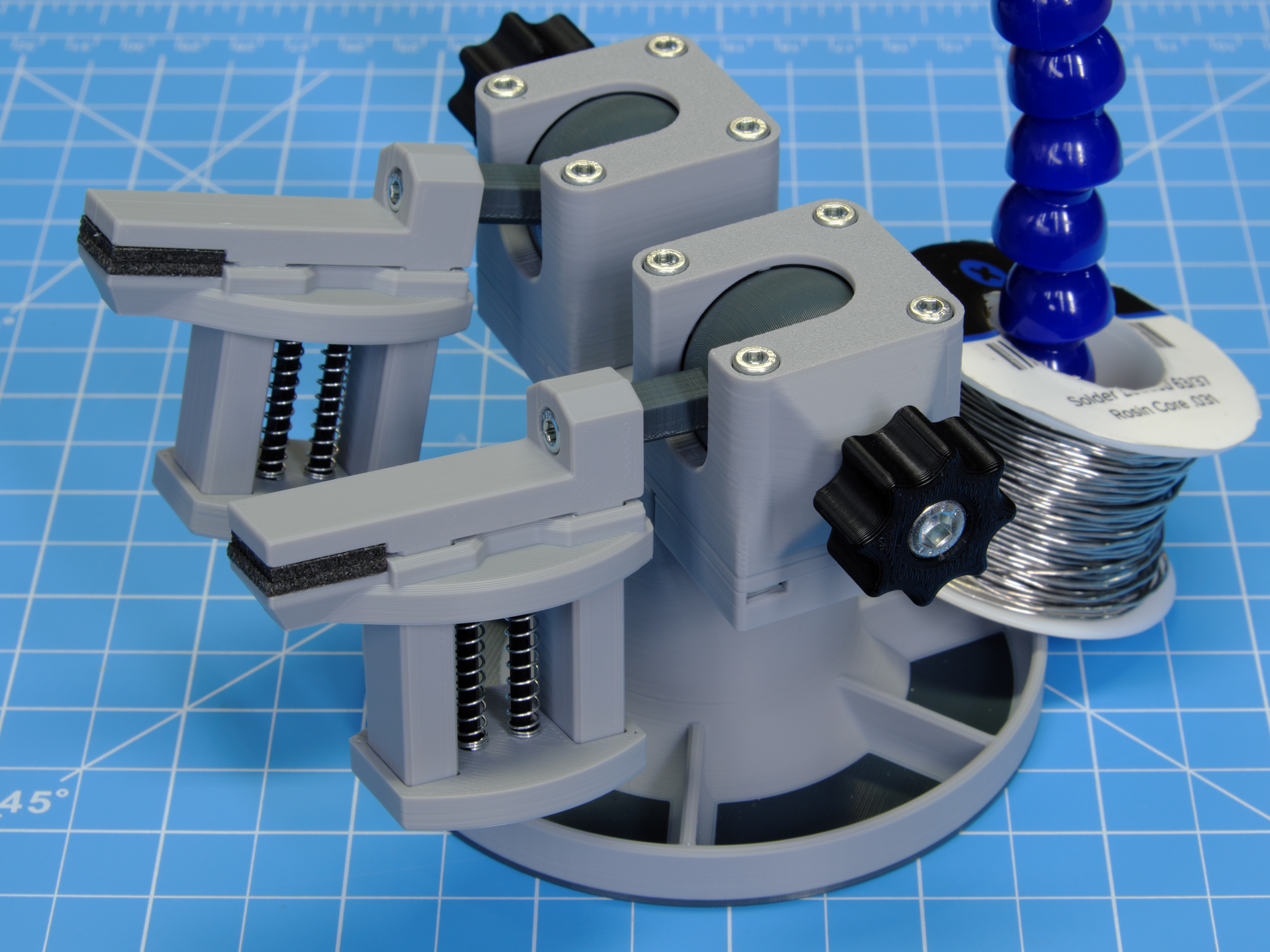 SuperMod Helping Hand Swivel Clamp (REV 2, ARCHIVE) 3D model by Flying Gyroscope