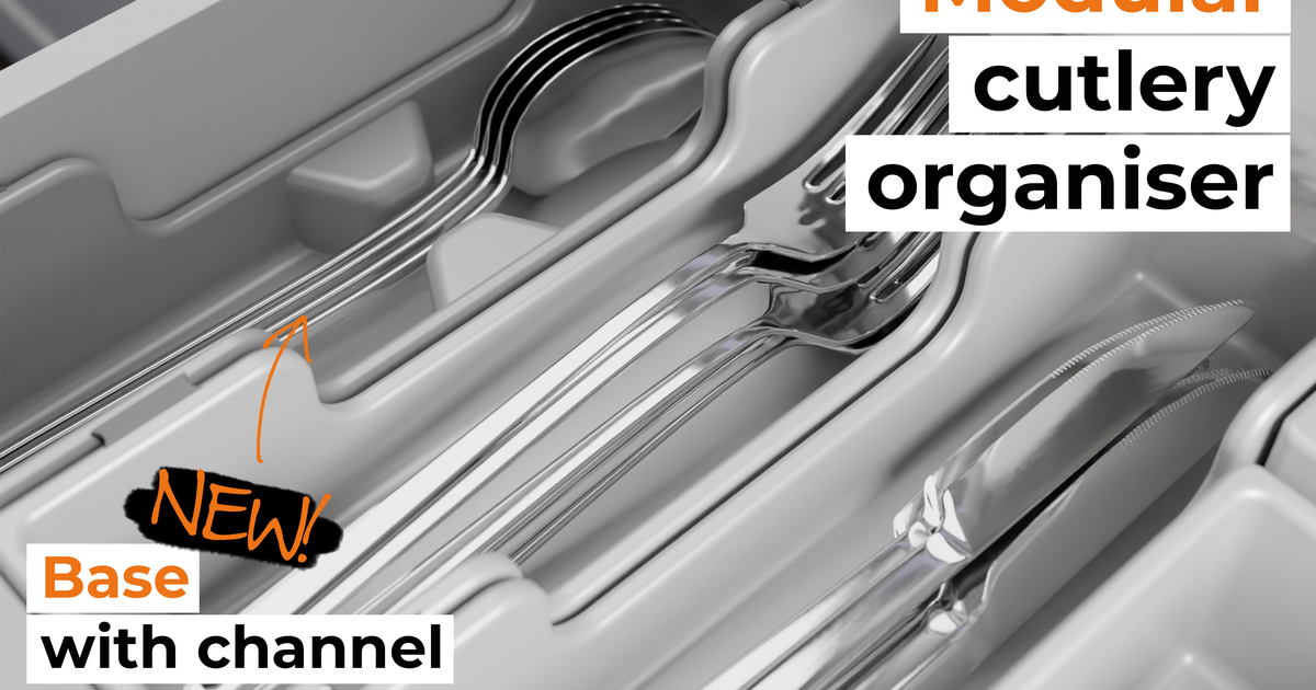 Modular Cutlery Organizer by Patrik Kokinda Download free STL model
