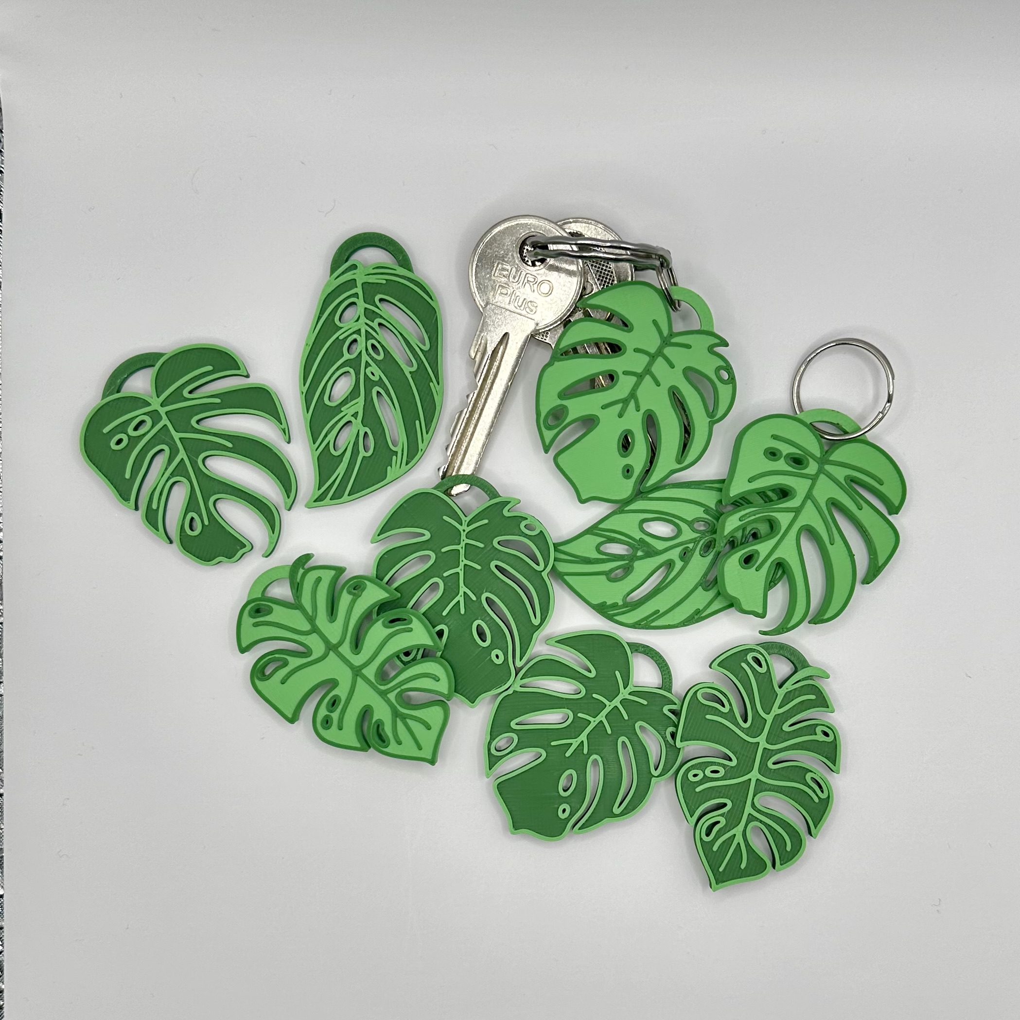 Miniatura 2 do modelo 3D Exotic Monstera Leaf Keychain