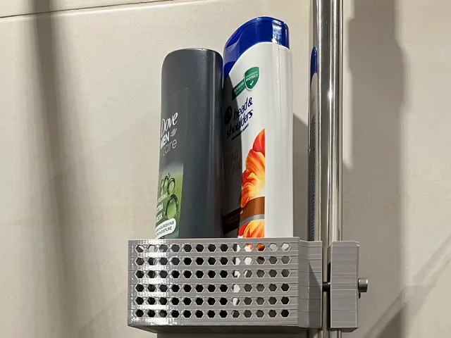 Shower basket mounted on pipe 2 sizes