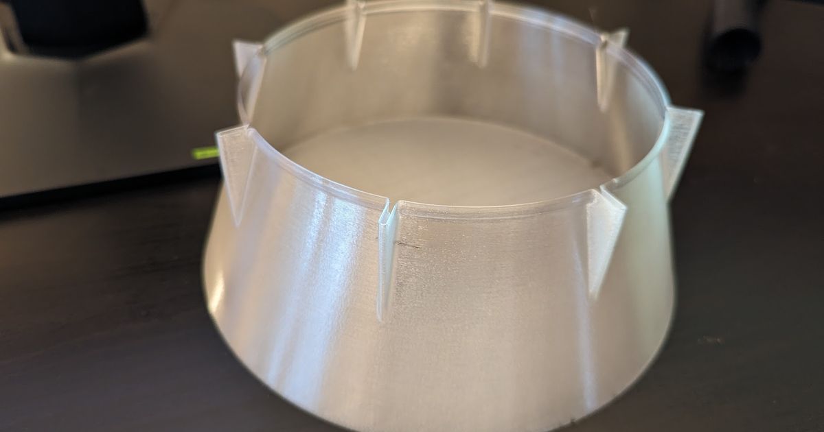 Light Diffuser IKEA HEKTAR 155mm Diameter Spiral Vase by EchoAlpha