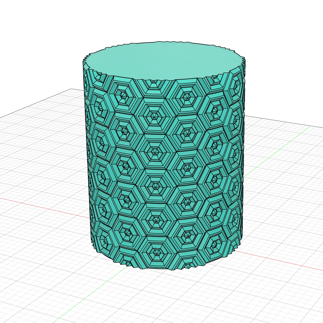 Hexagonal pattern vase (vase mode) by NormakeR Download free STL