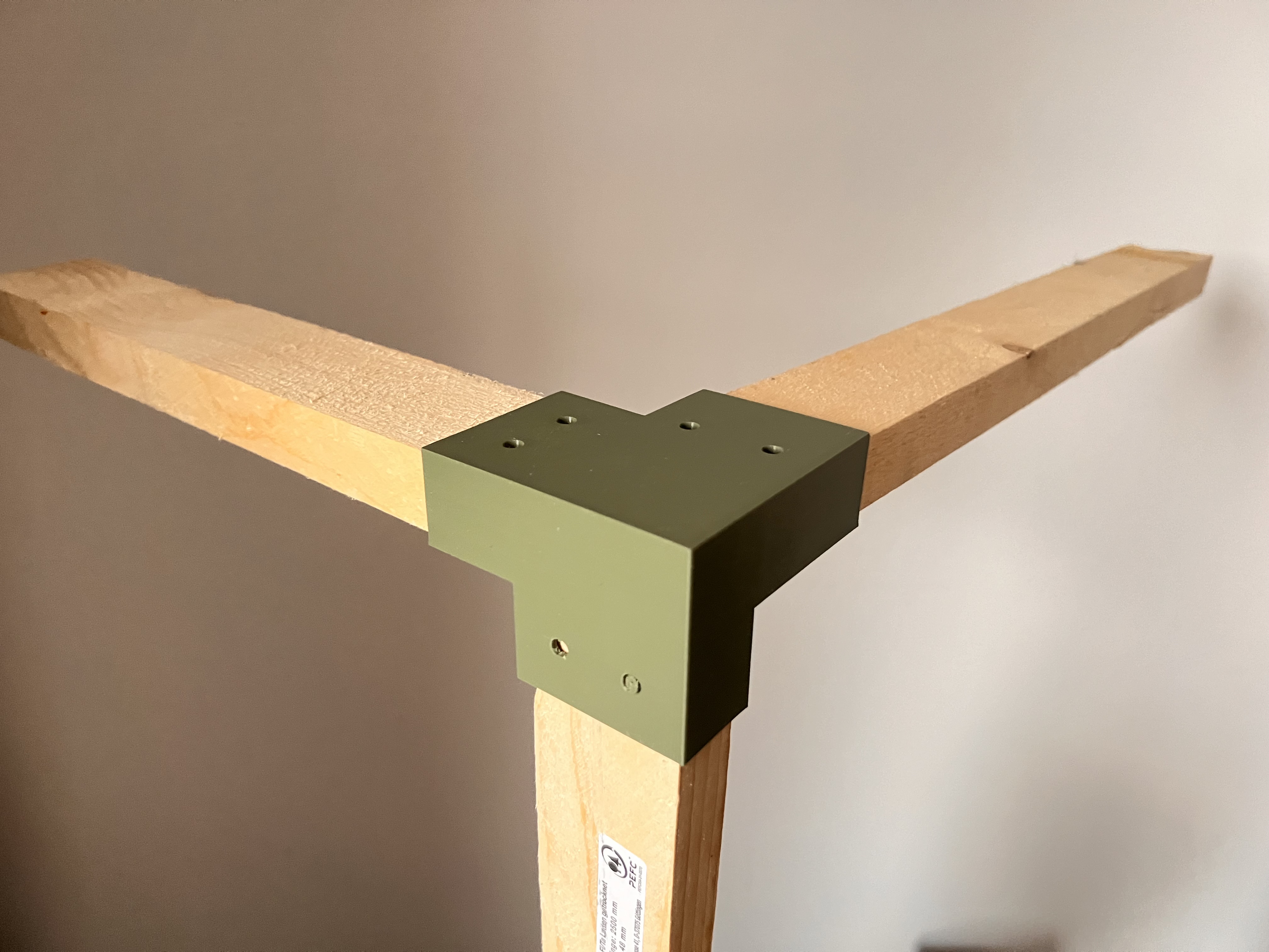 Eckverbinder für Holzlatten 24mm x 48mm
