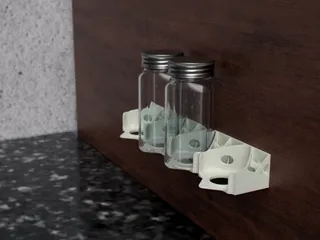 Diamond spice jar rack by TigFur | Download free STL model | Printables.com
