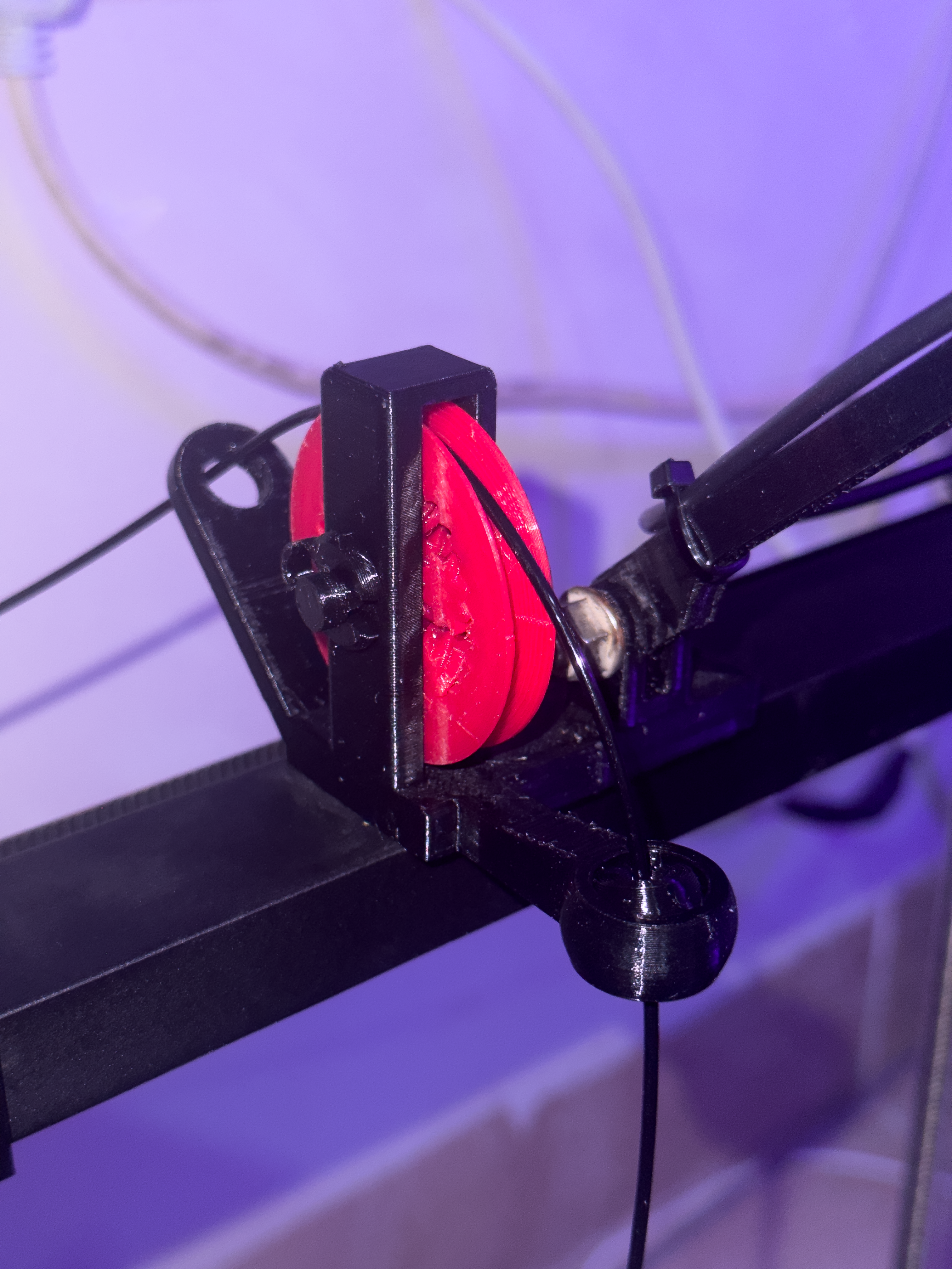 Filament Guide + Light bar mount for Ender 3 V3 SE KE 3D model thumbnail
