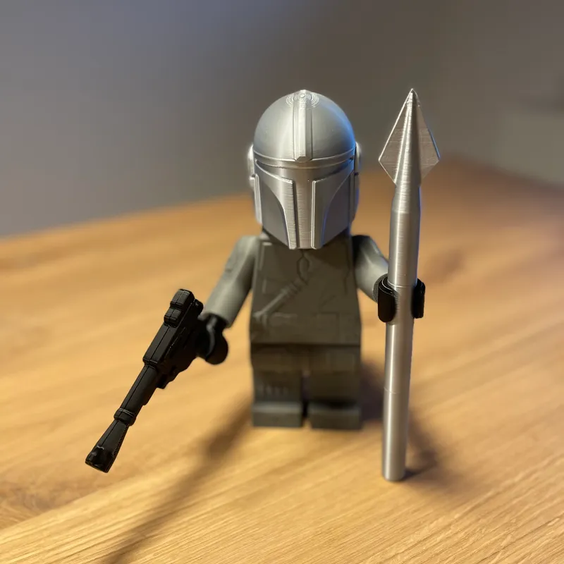 BIG BRICKS - Mandalorian (LEGO-inspired figure, NO supports, NO glue) by  Jacob Cardwell, Download free STL model