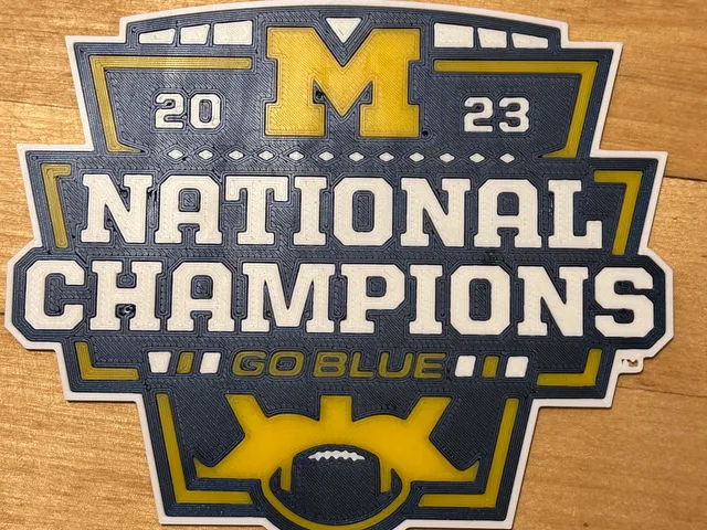University of Michigan Football National Champions Banner
