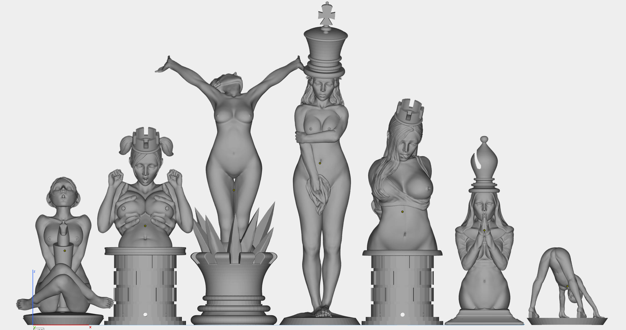 4 Player chessboard by Bryan, Download free STL model