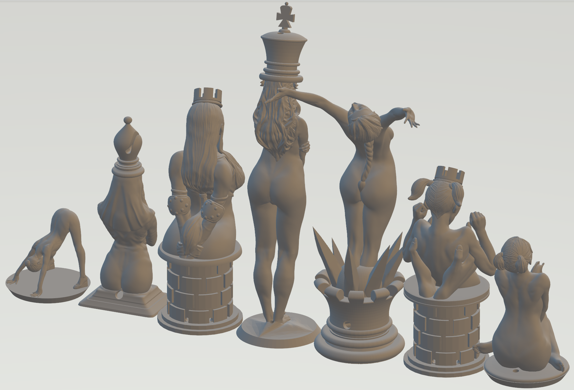 Four-player chess, 3D CAD Model Library