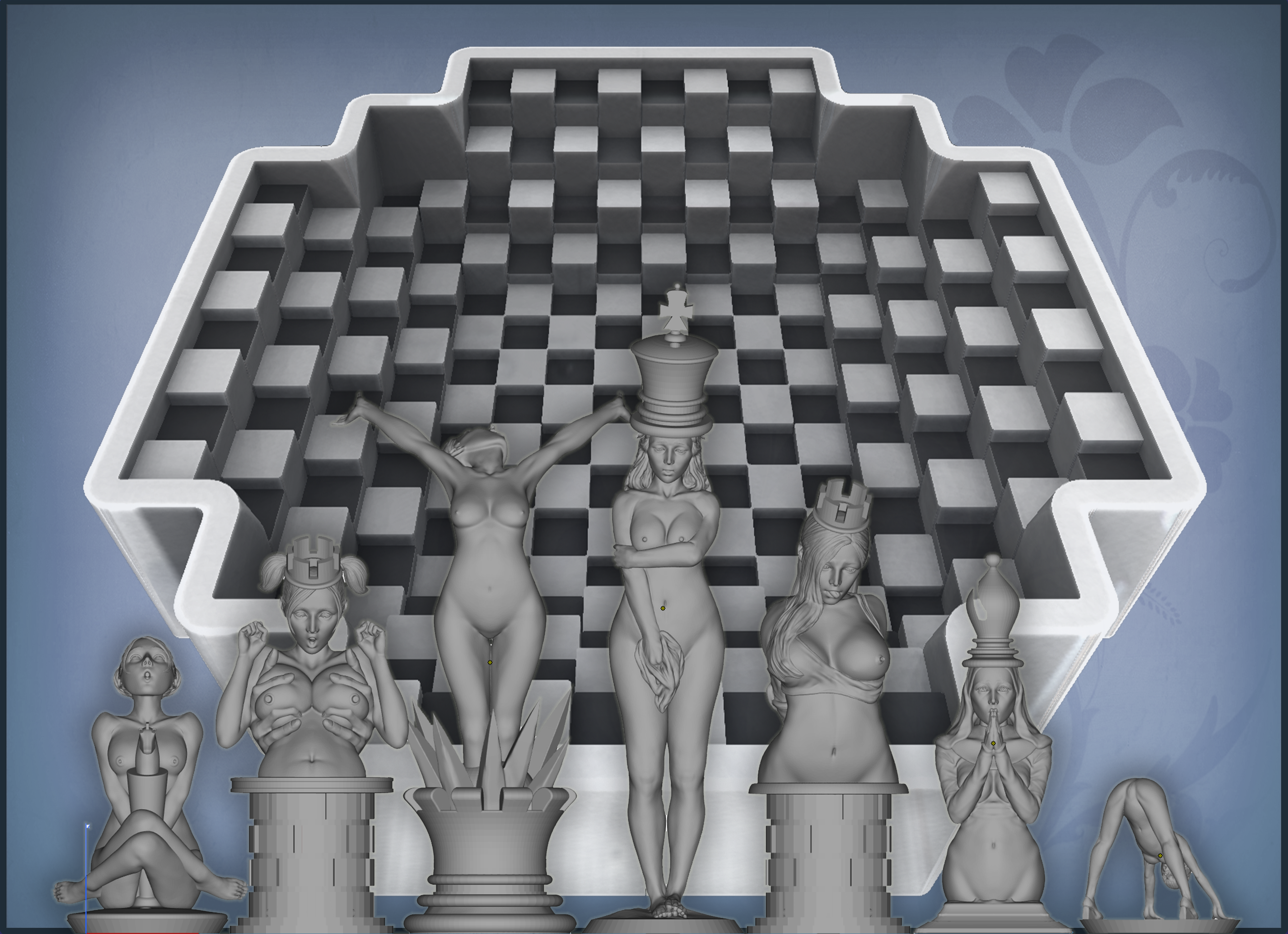 Free 3D file Chess 4 players Chaturanga ♟️・3D print model to download・Cults