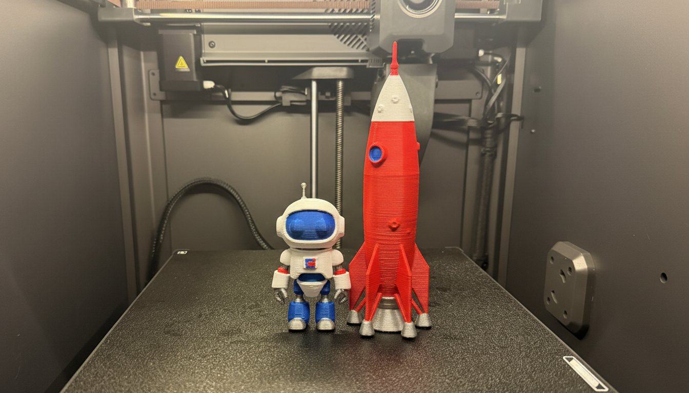 Space Robot and Rocket – Futuristic Duo