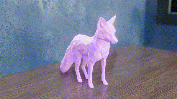 Low Poly Fox — miniatura 3