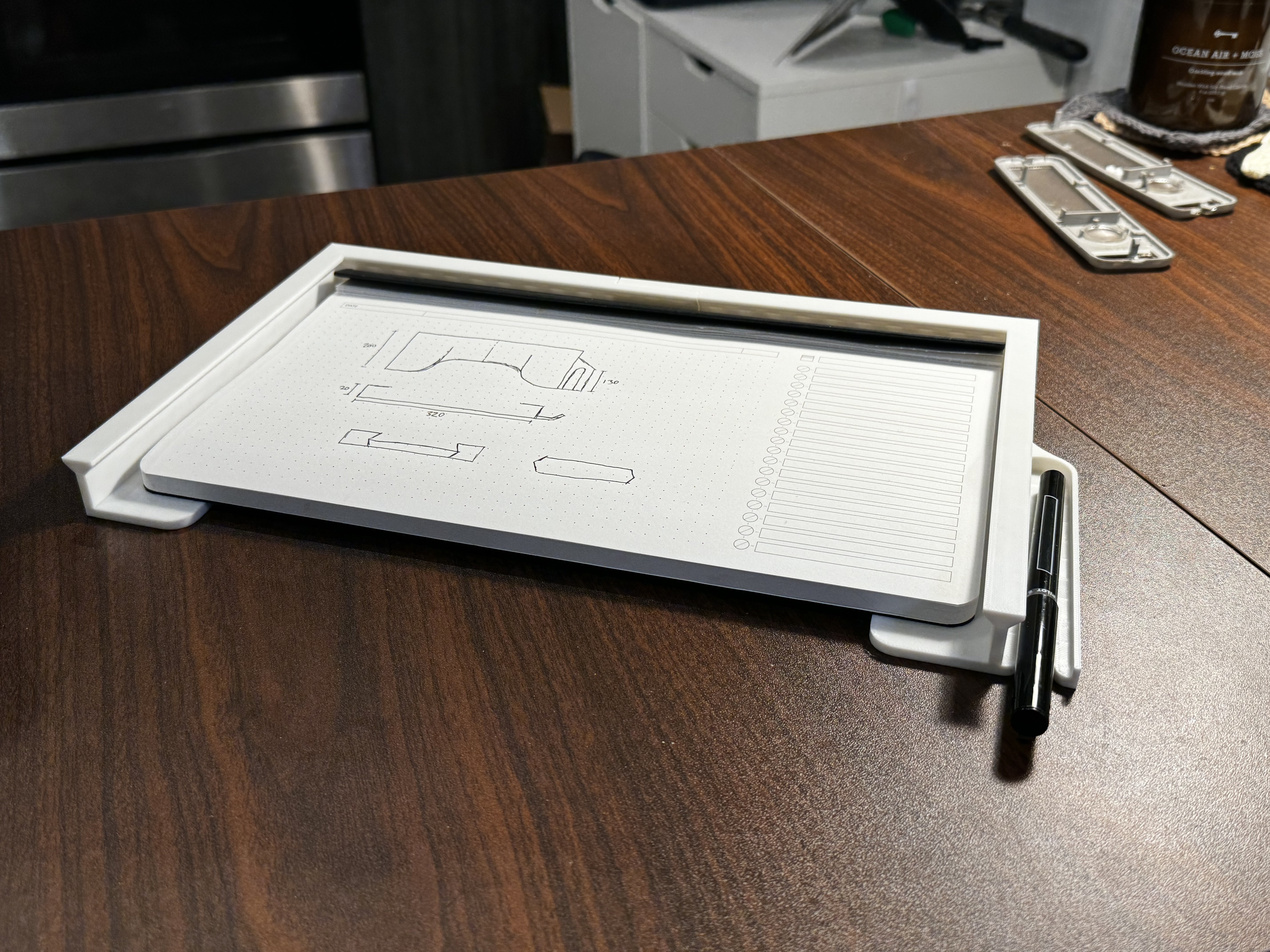 Miniatura 3 do modelo 3D Cortex Sidekick Under Desk Storage Tray