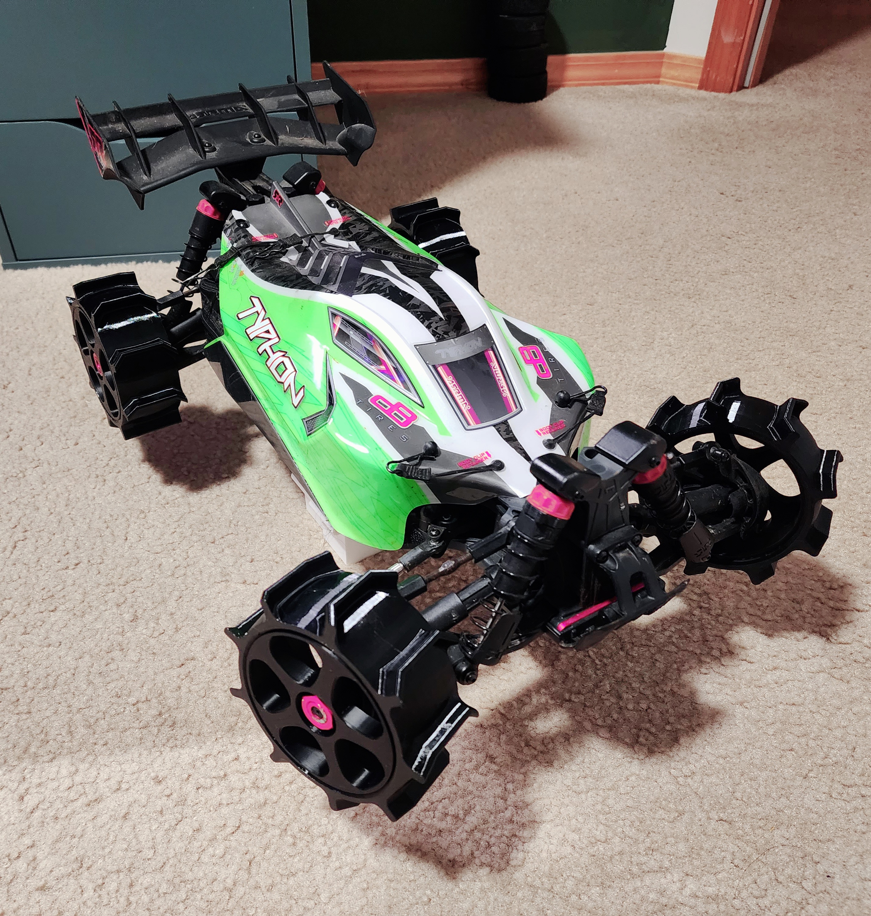 Paddle Tires and Rims for ARRMA Typhon Mega