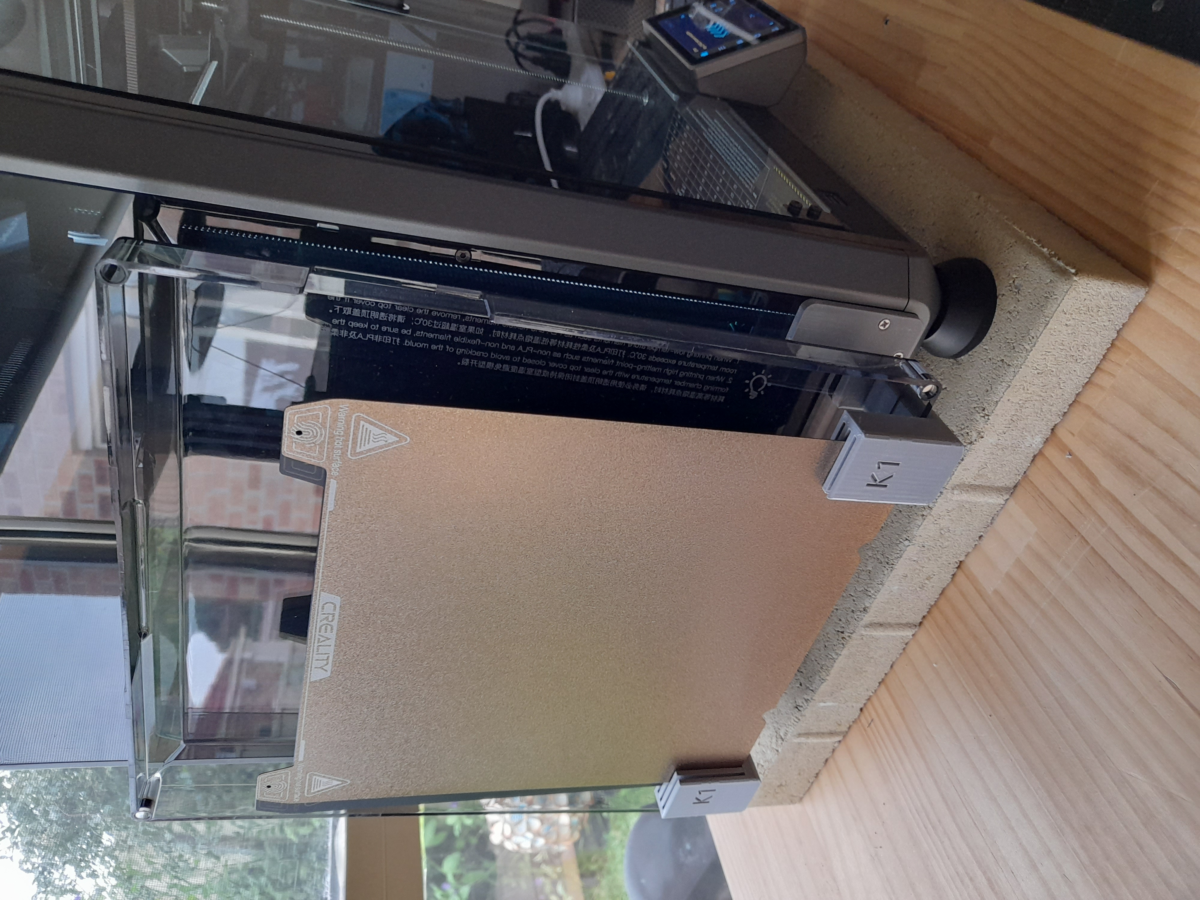 Creality K1 Speedy Lid and heatbeds holder