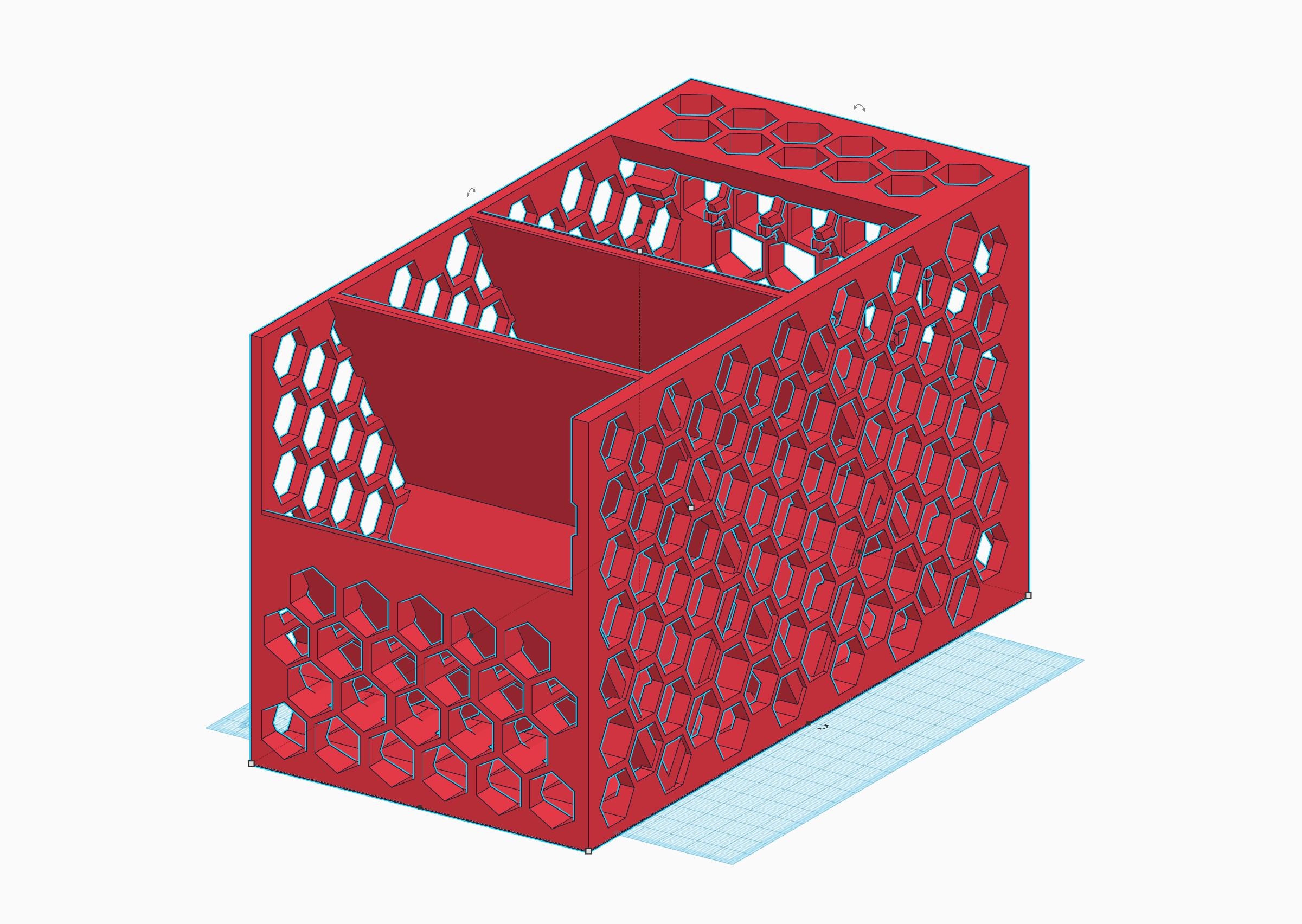 Hex Plastic Silverware Holder