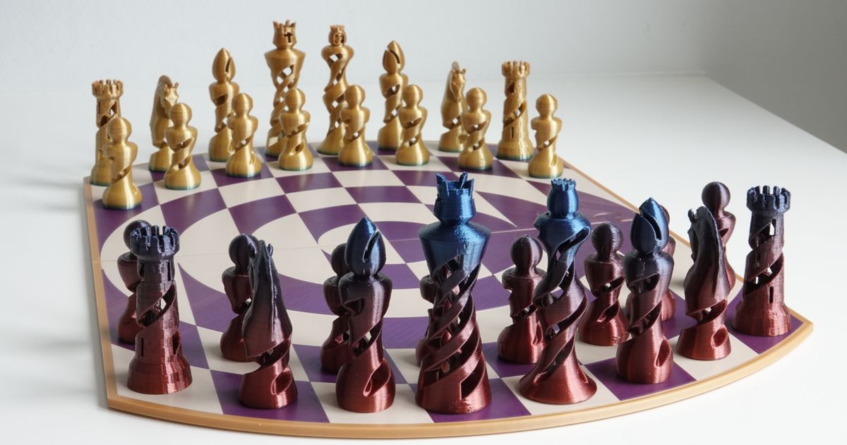 Play Chess at the Next Level With the Adjustable 3D Chess Board Confuse  Your Opponent Change the Home Décor Display the Queen's Gambit 