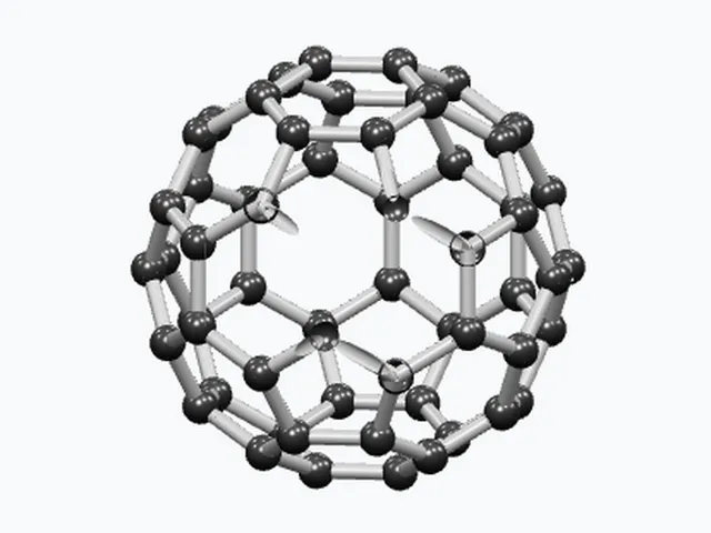 Customizable C60 Buckminsterfullerene - Labeled 3D Molecule Model