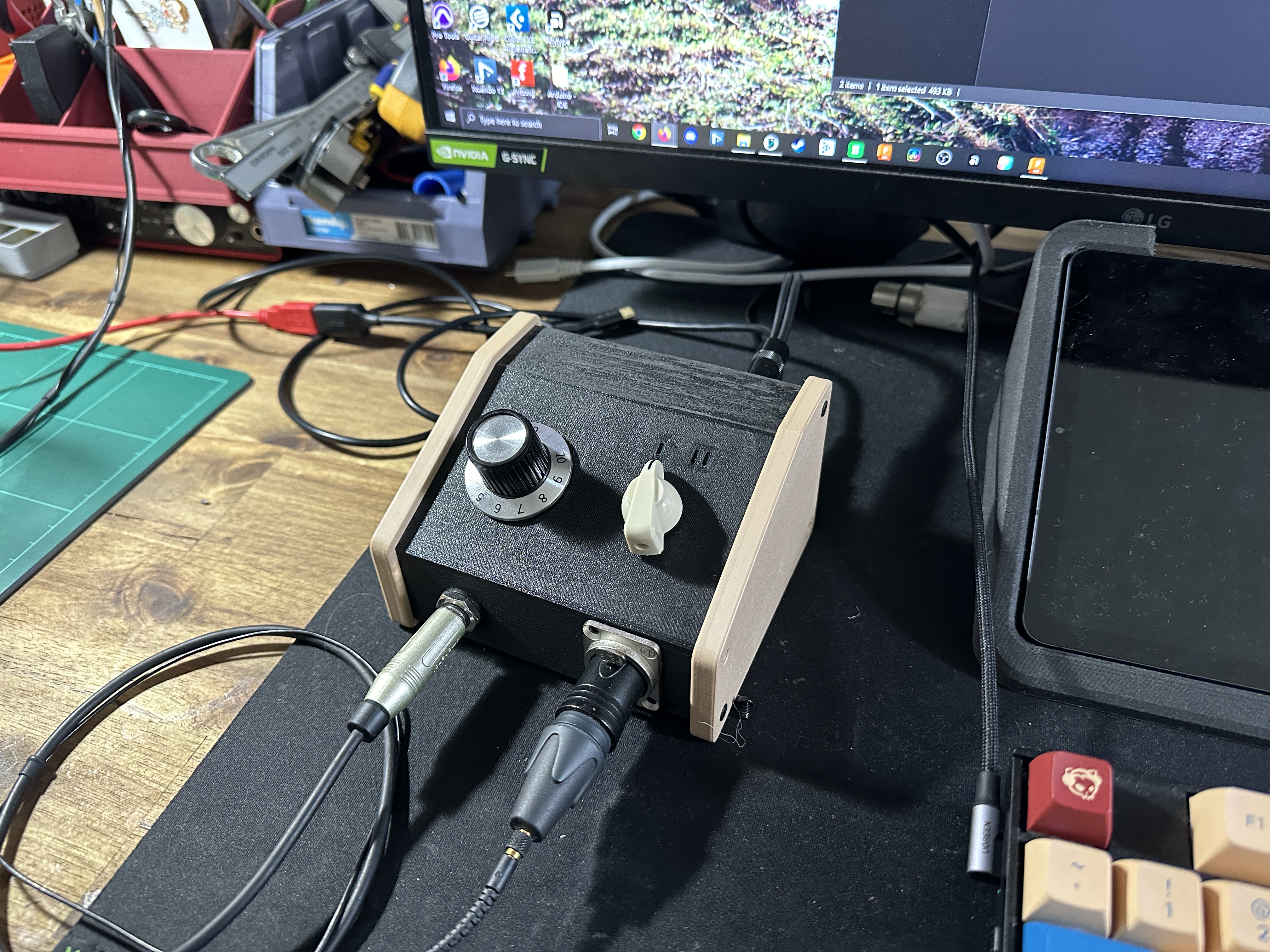 Box for Headphone Amp with Input Switching
